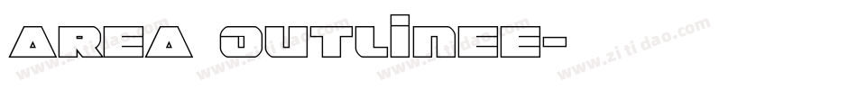 area OUTLINEe字体转换